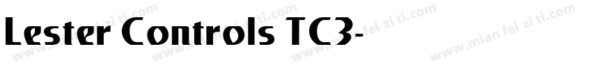 Lester Controls TC3字体转换